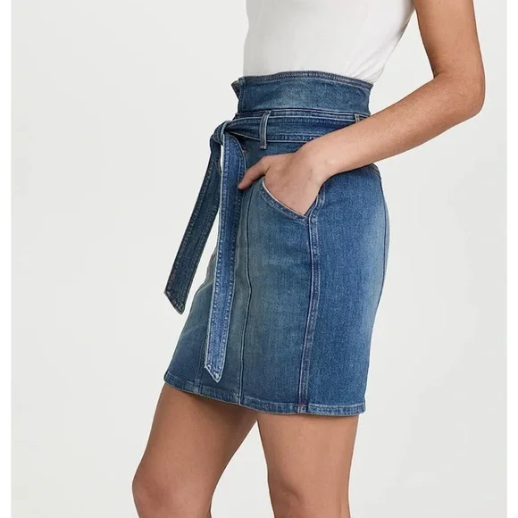 NWT Veronica beard Alaina notch waist jean skirt size 10 - Picture 4 of 4